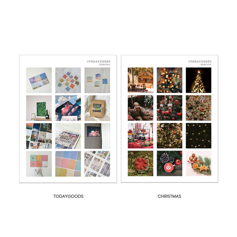 Todaygoods, Christmas - Vibe Removable Square Sticker Ver2 Todaygoods, Christmas - Vibe Removable Square Sticker Ver2