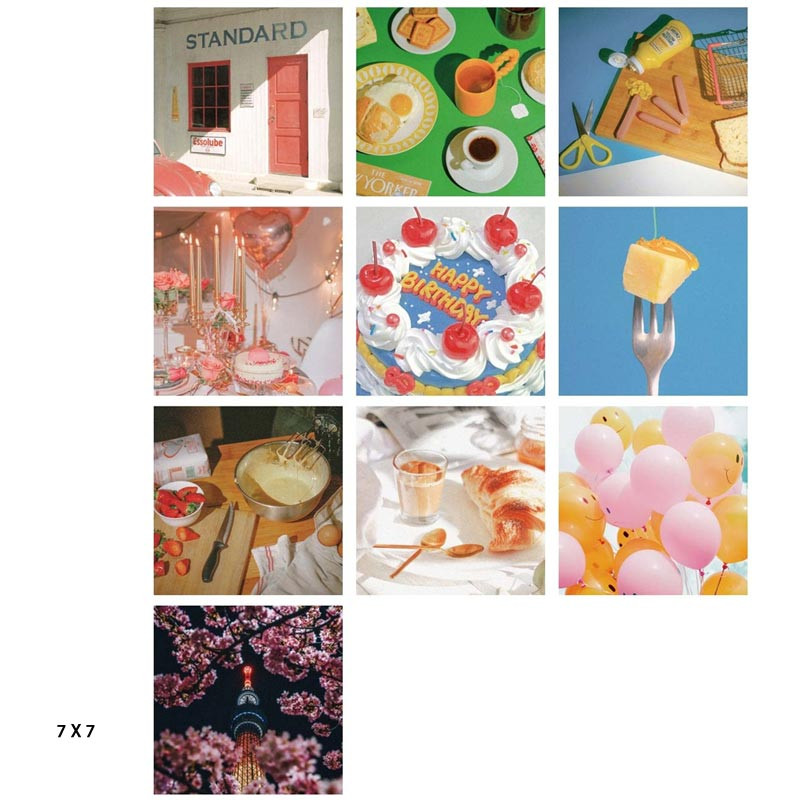 7 X 7 - Vintage Picture Sticker Pack of 100 Sheets