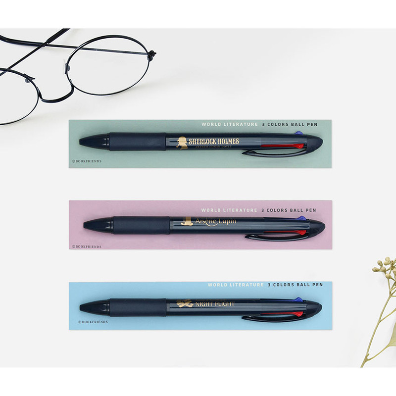 Bookfriends World Literature 3 Colors Ballpoint Pen Bookfriends World Literature 3 Colors Ballpoint Pen