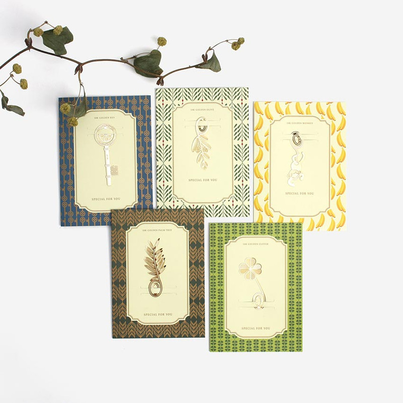 Bookfriends Gold Plated Bookmark Card Bookfriends Gold Plated Bookmark Card
