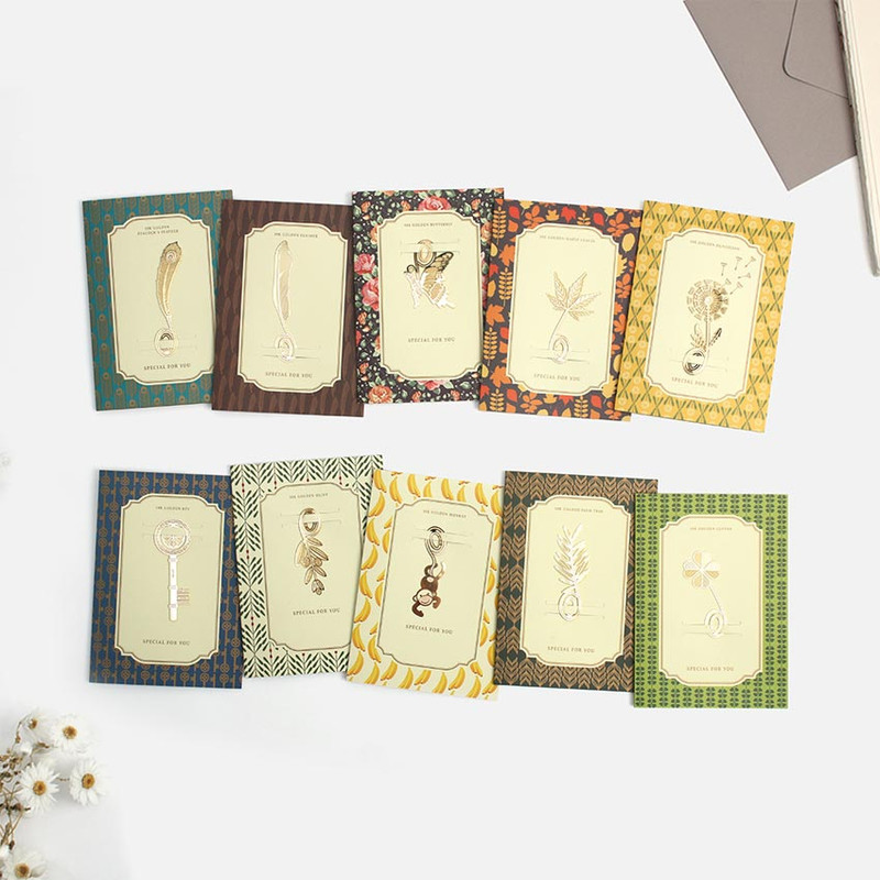 Bookfriends Gold Plated Bookmark Card Bookfriends Gold Plated Bookmark Card