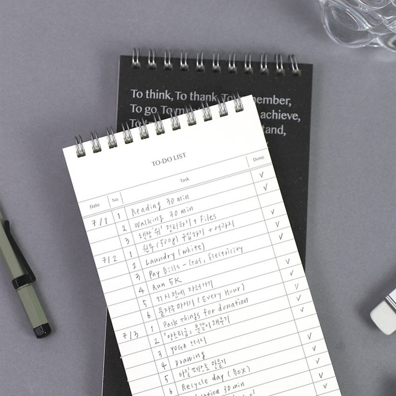 Usage example - Paperian Lists To Live By To Do List Notepad