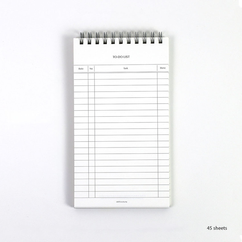 Checklist - Cosmos black - Paperian Lists To Live By To Do List Notepad