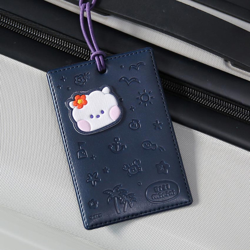 BT21 RJ Leather Patch Luggage Name Tag