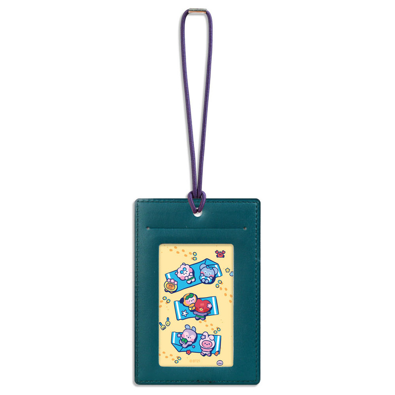 Back of BT21 Chimmy Leather Patch Luggage Name Tag Back of BT21 Chimmy Leather Patch Luggage Name Tag