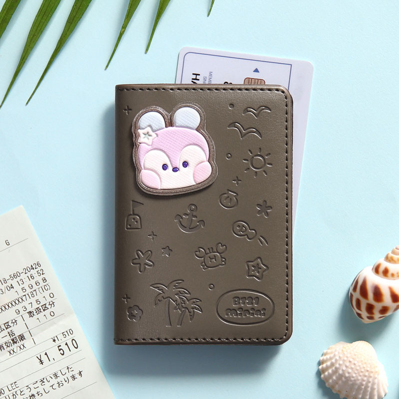 BT21 Mang Leather Patch Card Case Holder