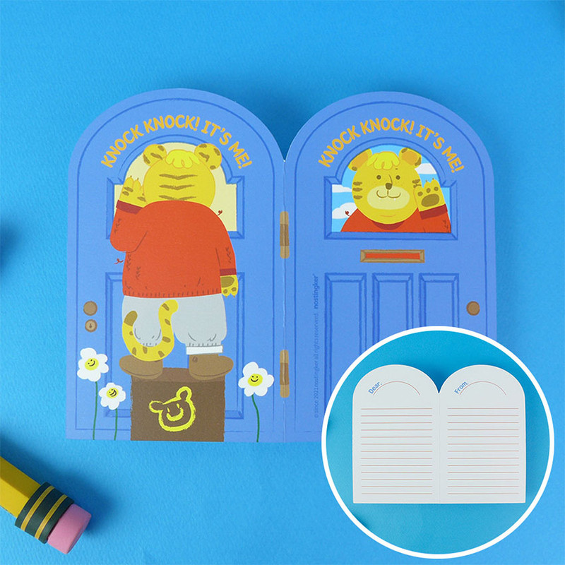 Nostingker Knock Knock Tiger Greeting Card