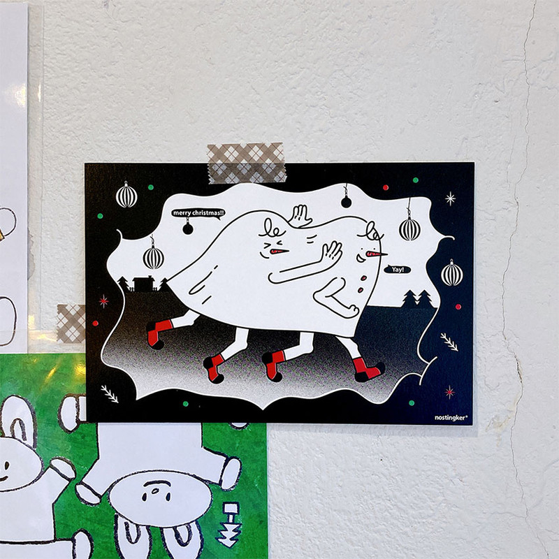 Nostingker Christmas Night Card And Envelope Set