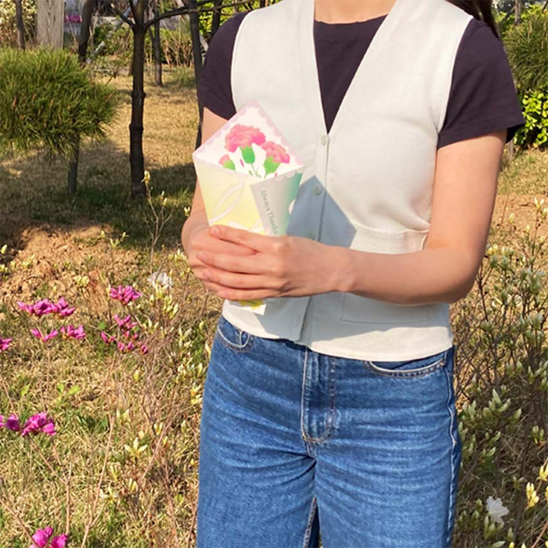 Example of use - Nostingker Always Thanks Bunch Of Carnation Flowers Card