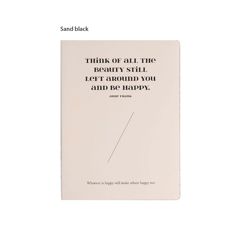 Sand black - Wanna This In The Mood A5 Spiral Grid Notebook Sand black - Wanna This In The Mood A5 Spiral Grid Notebook