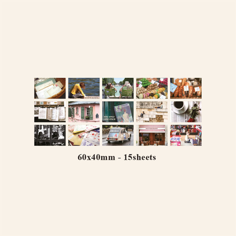 Size of Indigo Paris Mind Travel Photo Sticker Pack