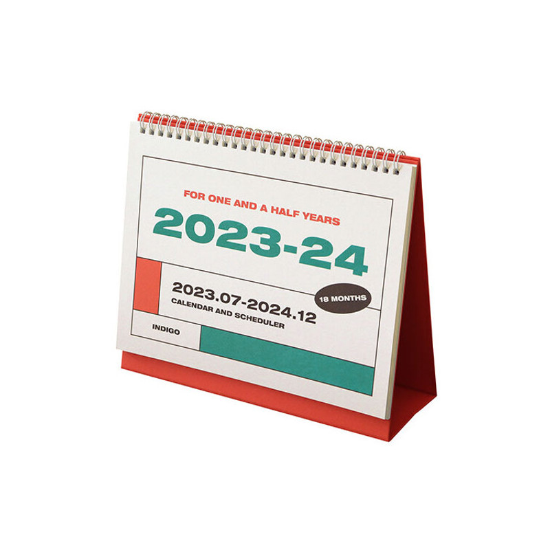 2023-2024 18 Month Standing Flip desk Calendar