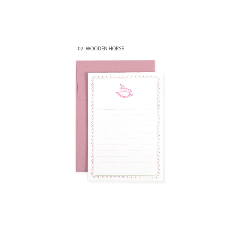 02 Wooden horse - PAPERIAN Near And Dear Mini Card Set 02 Wooden horse - PAPERIAN Near And Dear Mini Card Set