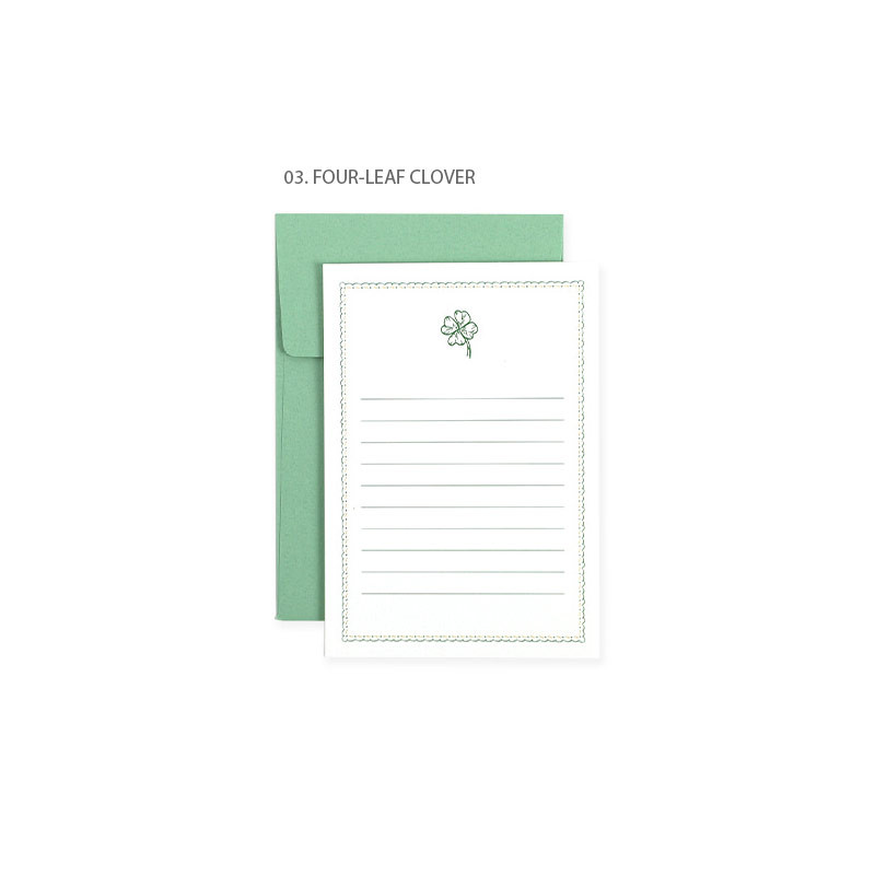 03 four leaf clover - PAPERIAN Near And Dear Mini Card Set 03 four leaf clover - PAPERIAN Near And Dear Mini Card Set