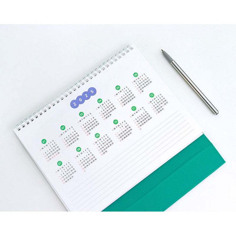 2025 Calendar - Indigo 2024 Prism Monthly Standing Flip Desk Calendar