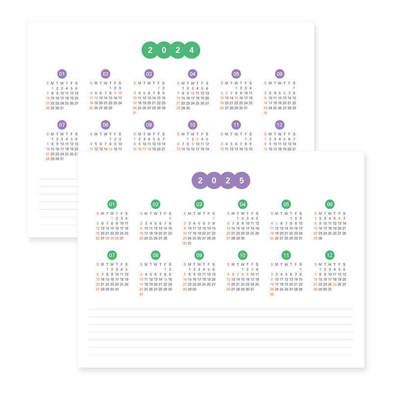 Calendar - Indigo 2024 Prism Monthly Standing Flip Desk Calendar