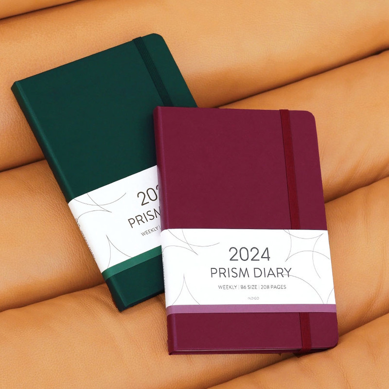 Indigo 2024 Prism B6 Dated Weekly Diary Planner