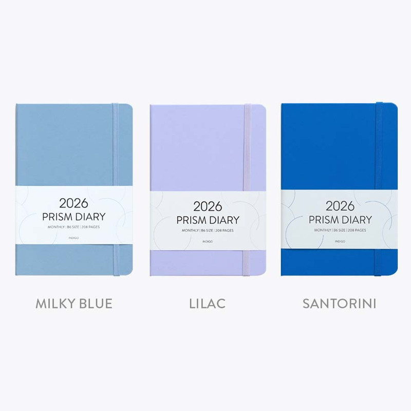 Colors - Indigo 2026 Prism B6 Dated Monthly Diary Planner