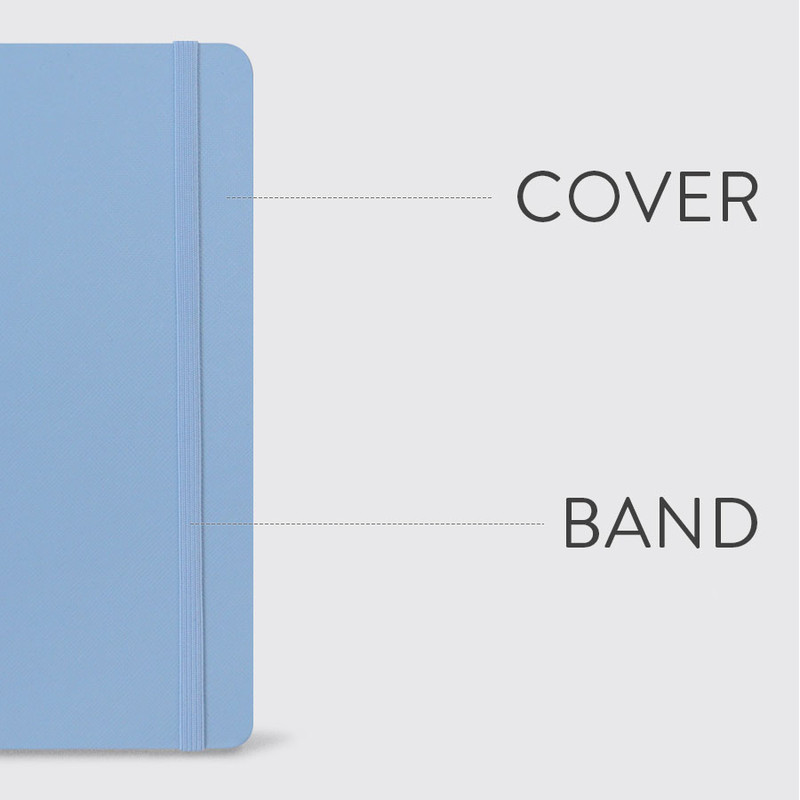 Hardcover, Elastic band closure Hardcover, Elastic band closure