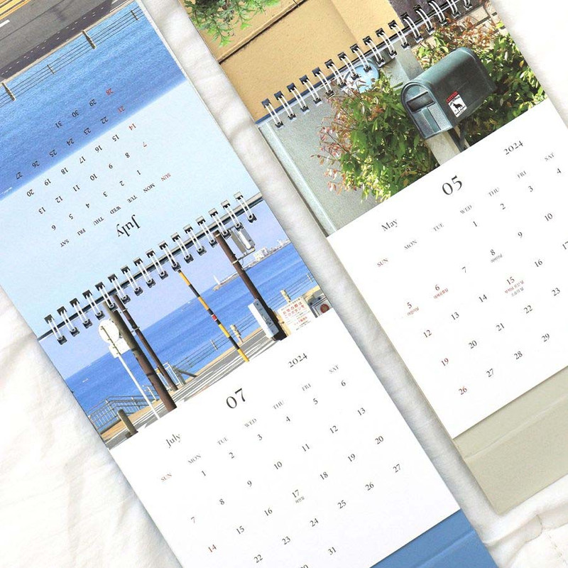 Indigo 2024 Tokyo Mood Standing Flip Desk Calendar