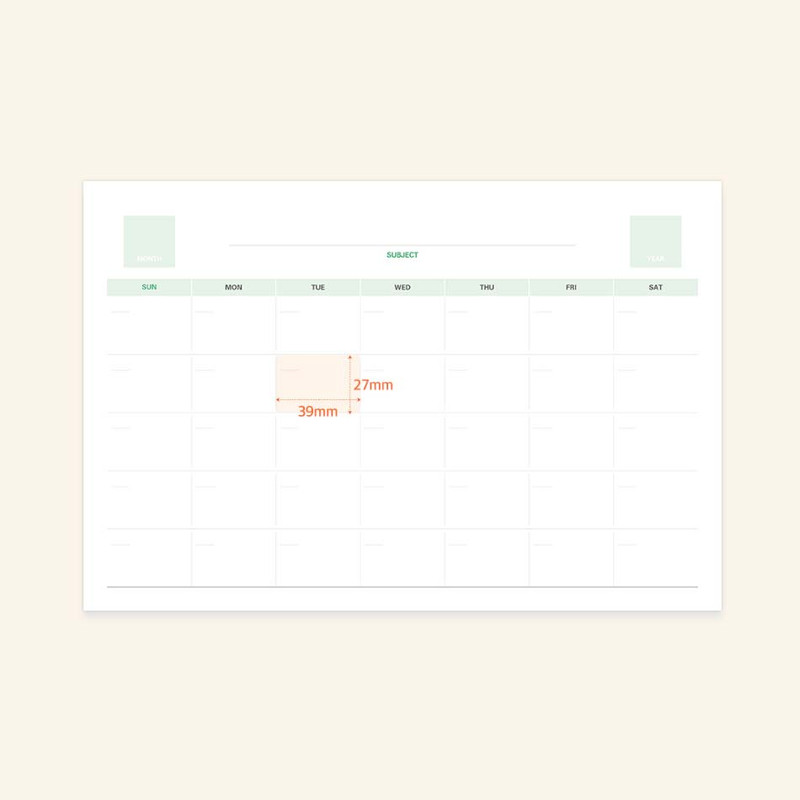 Back - Indigo 2026 Prism Work Plan A4 Desk Calendar