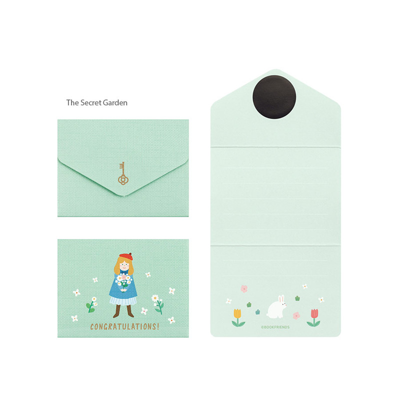The Secret Garden - Bookfriend World Literature Magnetic Bookmark Card