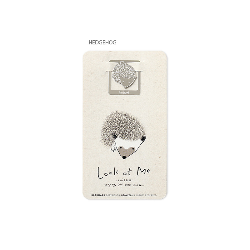 Hedgehog - Bookfriends Look At Me Pet Steel Bookmark Hedgehog - Bookfriends Look At Me Pet Steel Bookmark