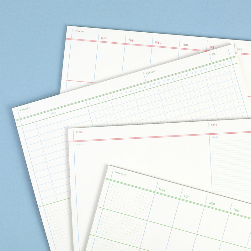 Paperian A4 Flat Large Notepad Scheduler Paperian A4 Flat Large Notepad Scheduler