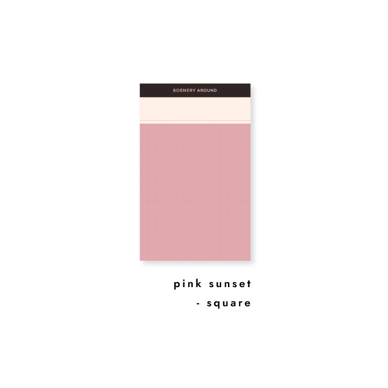 Pink Sunset - Autumn Color Point Notepad 100 Sheets Pink Sunset - Autumn Color Point Notepad 100 Sheets