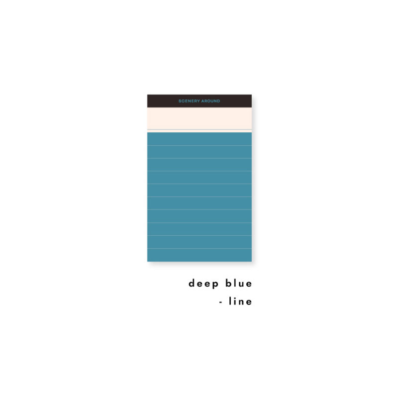 Deep blue - Autumn Color Point Notepad 100 Sheets Deep blue - Autumn Color Point Notepad 100 Sheets