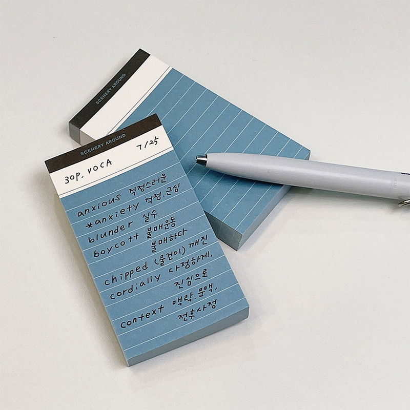 Deep blue - Autumn Color Point Notepad 100 Sheets Deep blue - Autumn Color Point Notepad 100 Sheets