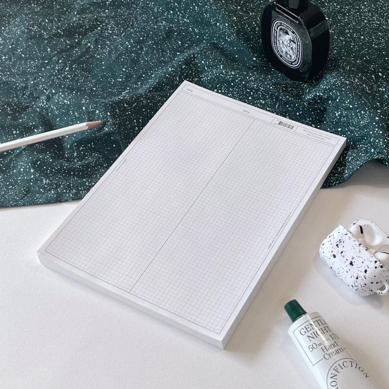 More Basic B5 Lined Grid Notepad