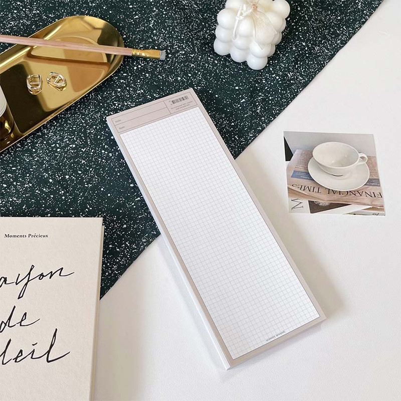 Old paper - More Basic Long Lined Grid Notepad