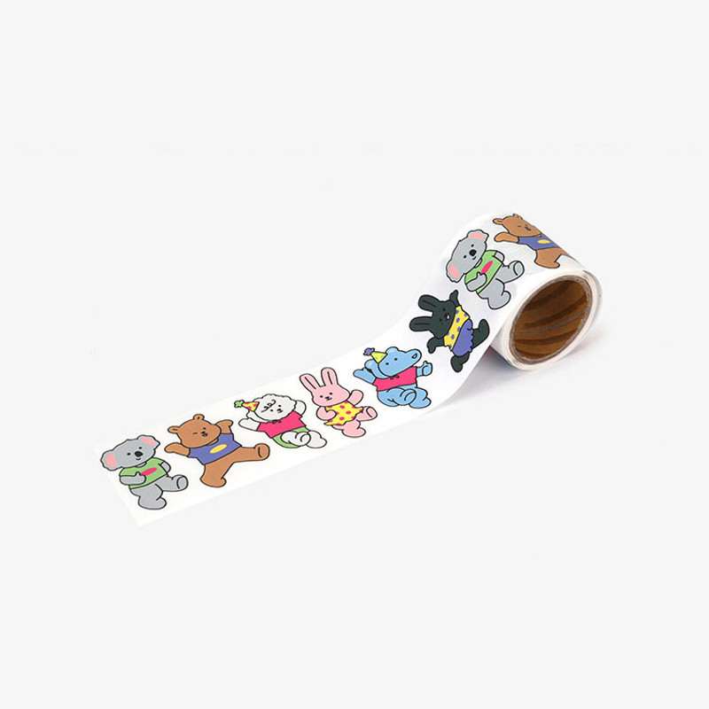 Dailylike My Buddy Party Removable Sticker Roll Dailylike My Buddy Party Removable Sticker Roll