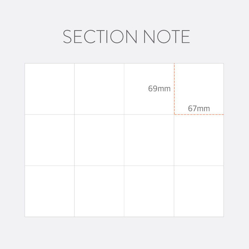 Section note - Indigo 2024 Prism A5 Dated Monthly Diary Planner