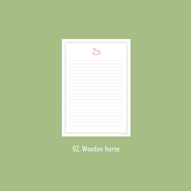 Wooden horse - Near And Dear A5 Lined Notepad 60 Sheets Wooden horse - Near And Dear A5 Lined Notepad 60 Sheets