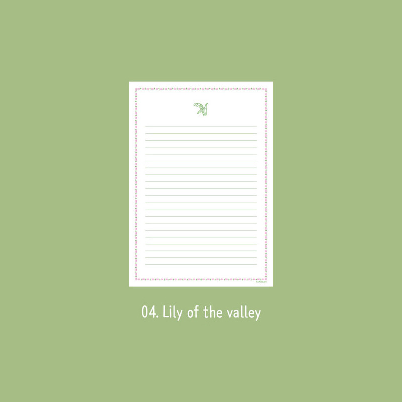 Lily of the Valley - Near And Dear A5 Lined Notepad 60 Sheets Lily of the Valley - Near And Dear A5 Lined Notepad 60 Sheets