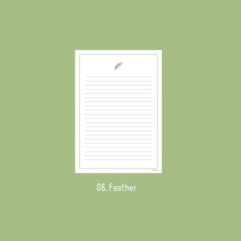 Feather - Near And Dear A5 Lined Notepad 60 Sheets Feather - Near And Dear A5 Lined Notepad 60 Sheets