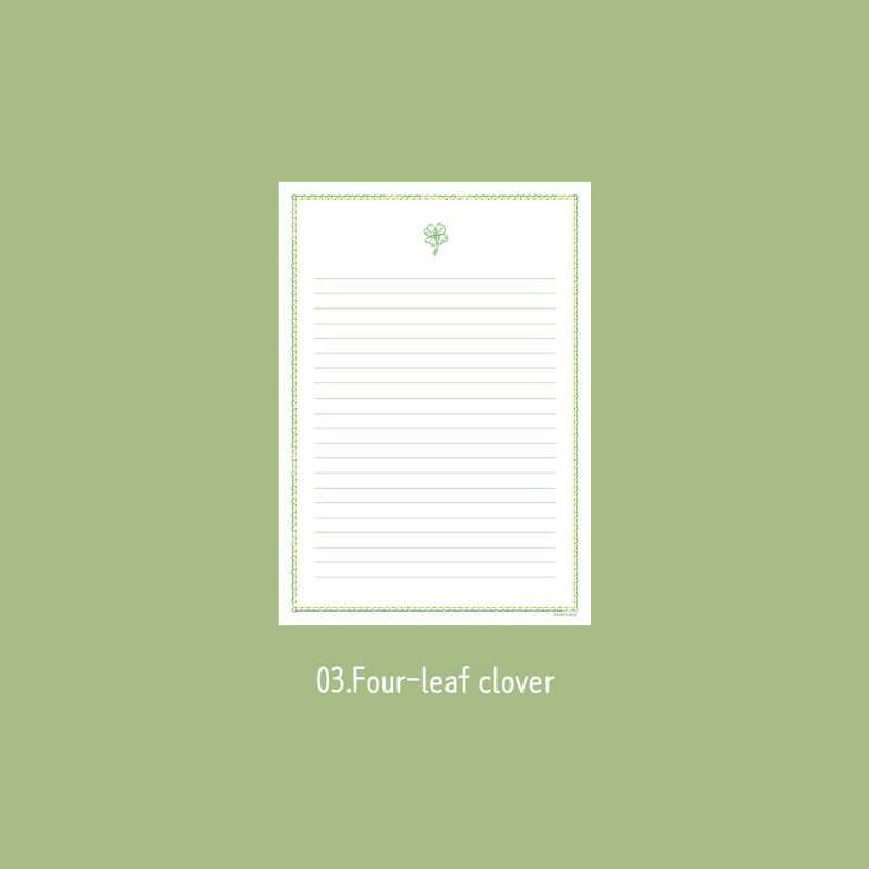 Four leaf clover - Near And Dear A5 Lined Notepad 60 Sheets Four leaf clover - Near And Dear A5 Lined Notepad 60 Sheets