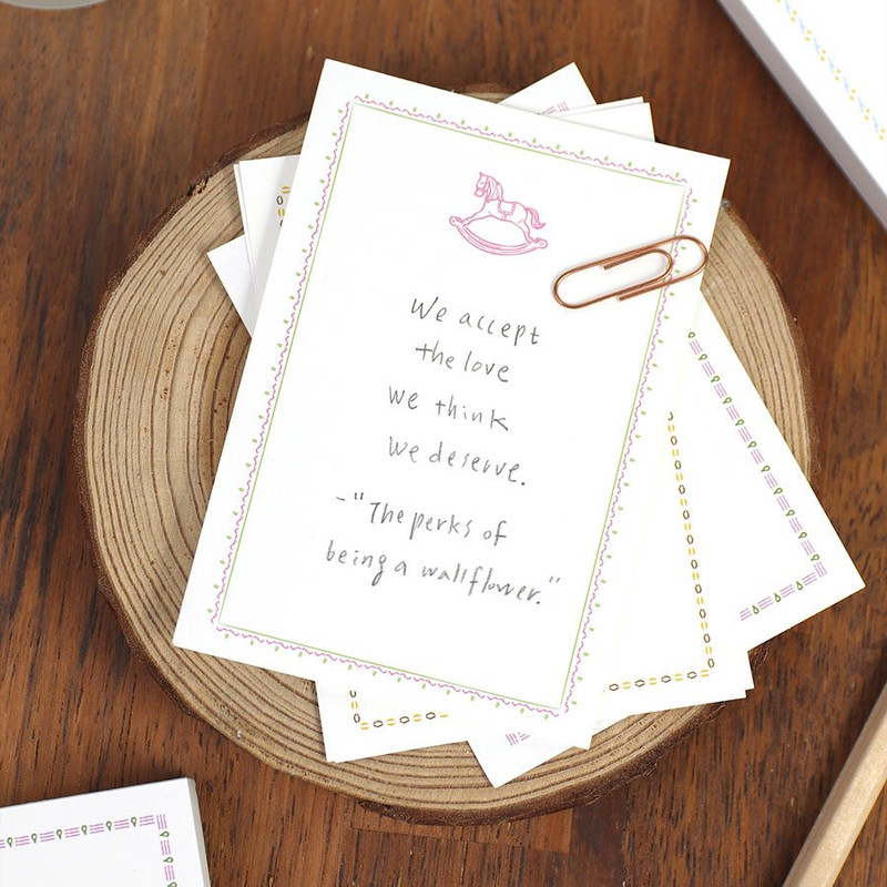 Wooden horse - Near And Dear A7 Plain Notepad 100 Sheets Wooden horse - Near And Dear A7 Plain Notepad 100 Sheets