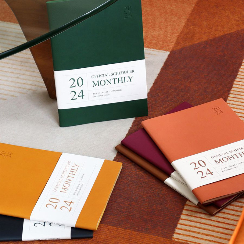 Indigo 2024 Official A4 Dated Monthly Planner Scheduler