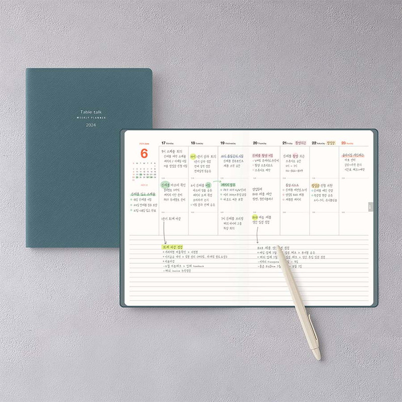 Weekly plan - 2024 Table Talk Basic A5 Dated Weekly Planner Diary