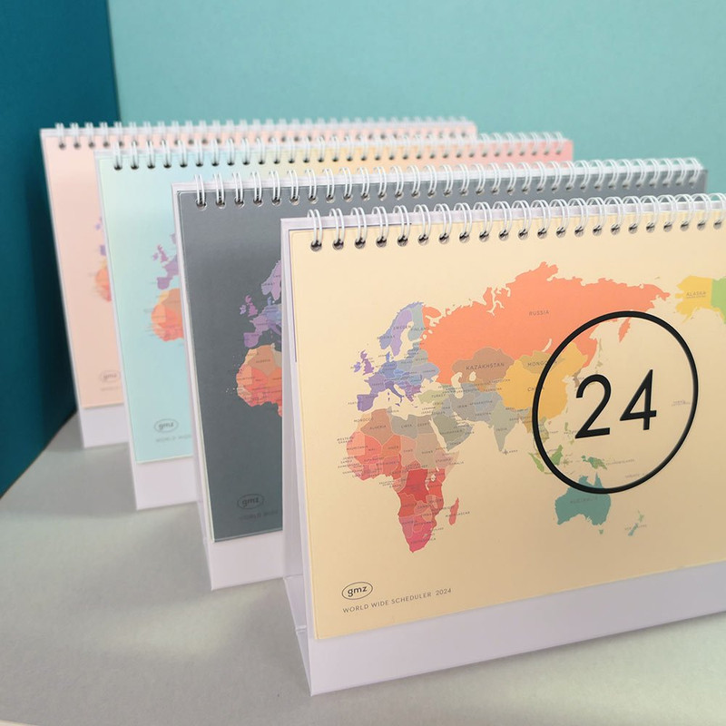 2024 World Wide Monthly Standing Flip Desk Calendar 2024 World Wide Monthly Standing Flip Desk Calendar