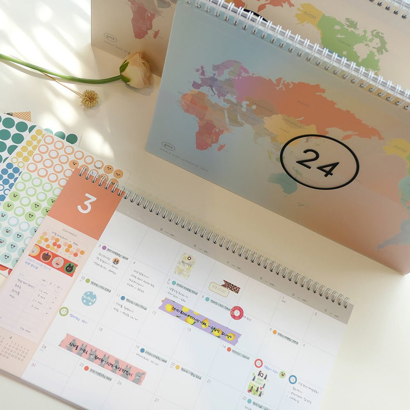 Usage of example - 2024 World Wide Monthly Standing Flip Desk Calendar Usage of example - 2024 World Wide Monthly Standing Flip Desk Calendar