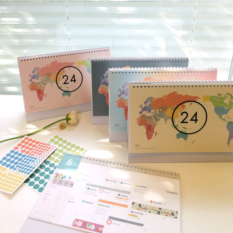 2024 World Wide Monthly Standing Flip Desk Calendar 2024 World Wide Monthly Standing Flip Desk Calendar