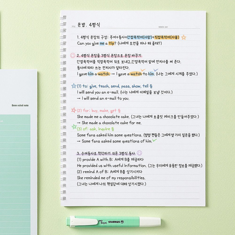 Usage example - Table Talk Checking Clear Sticker Set