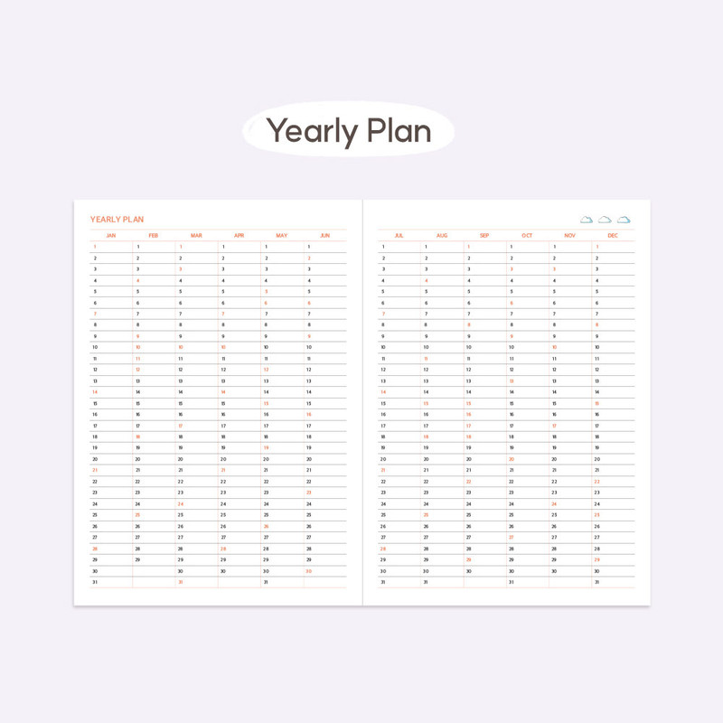 Yearly plan - Indigo 2024 The Temperature Of The Day Dated Weekly Diary