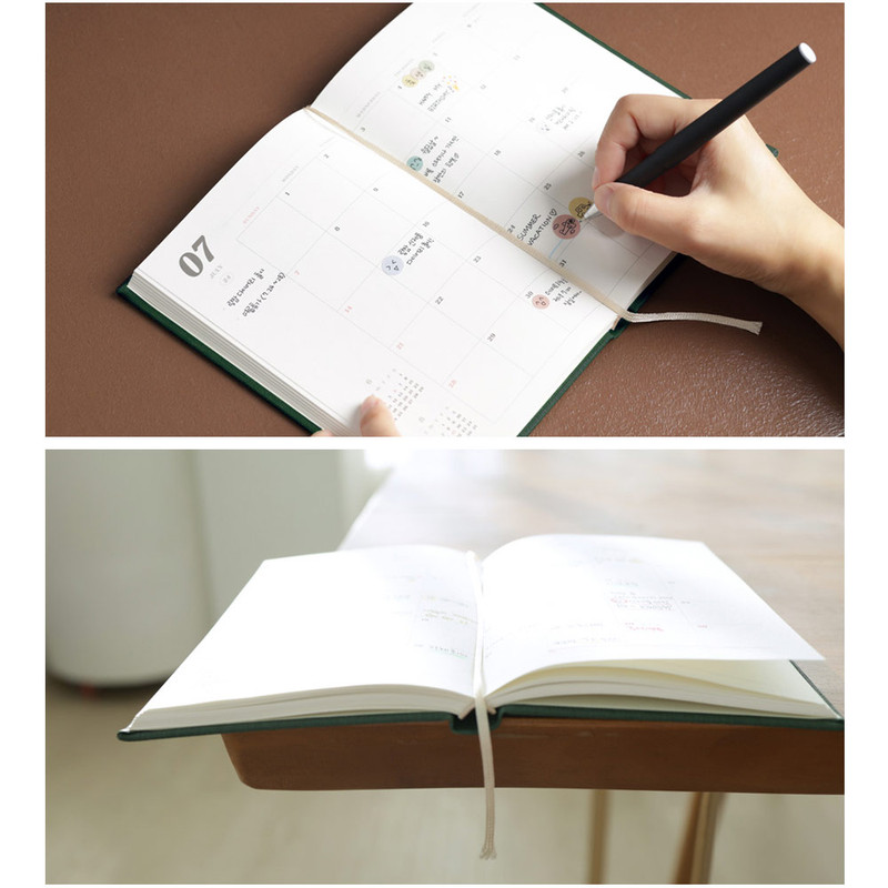 Opens flat and bookmark - Buyme 2024 Langsam Dated Daily Diary Planner Opens flat and bookmark - Buyme 2024 Langsam Dated Daily Diary Planner