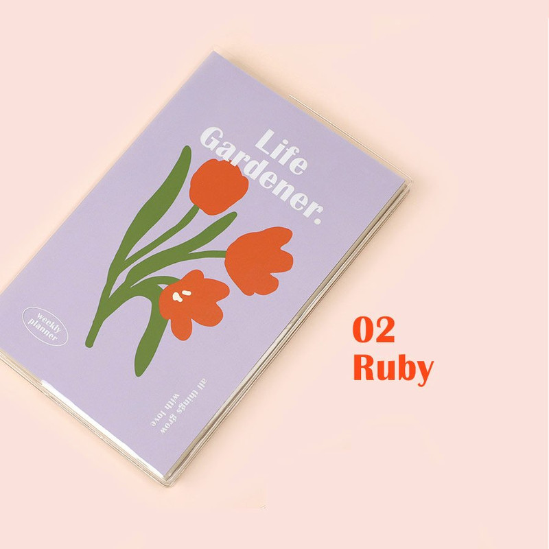 Ruby - 2024 Life Gardener Dated Weekly Planner Agenda