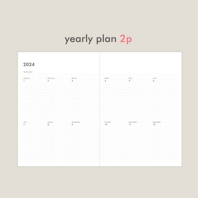 Yearly plan - O-check 2024 Make A Day A5 Dated Weekly Diary Planner Yearly plan - O-check 2024 Make A Day A5 Dated Weekly Diary Planner